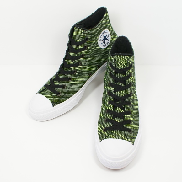 Converse Chuck Taylor All Star 2 Black Green White - Picture 3 of 6